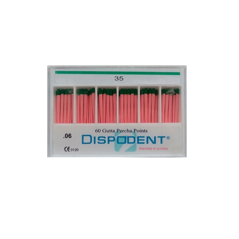 Штифты гуттаперчевые Dispodent 06 №35 (60 шт)