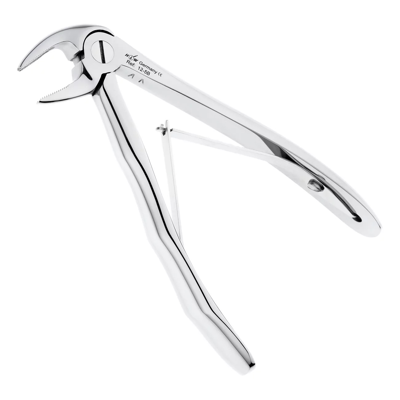 12-5B Щипцы №5B для удаления зубов детские нижние резцы, анатомическая ручка HLW