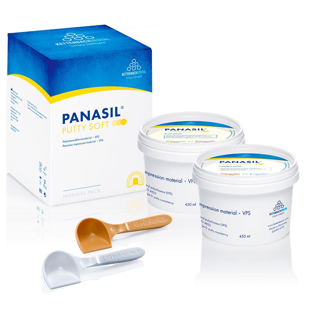 Panasil (Панасил) Putty Soft - материал стоматологический слепочный (900 мл) 11121 Kettenbach