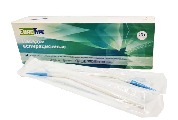 Пылесосы хирургические одноразовые 1/8 25 шт белые М, JA-01099, EuroType
