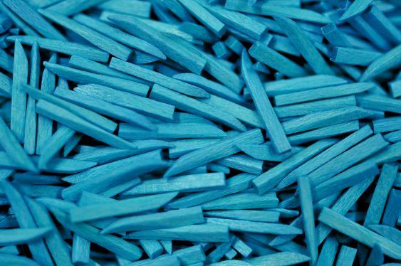 Клинья 1.185 фиксирующие деревянные (синие) 100 шт., ТОР ВМ