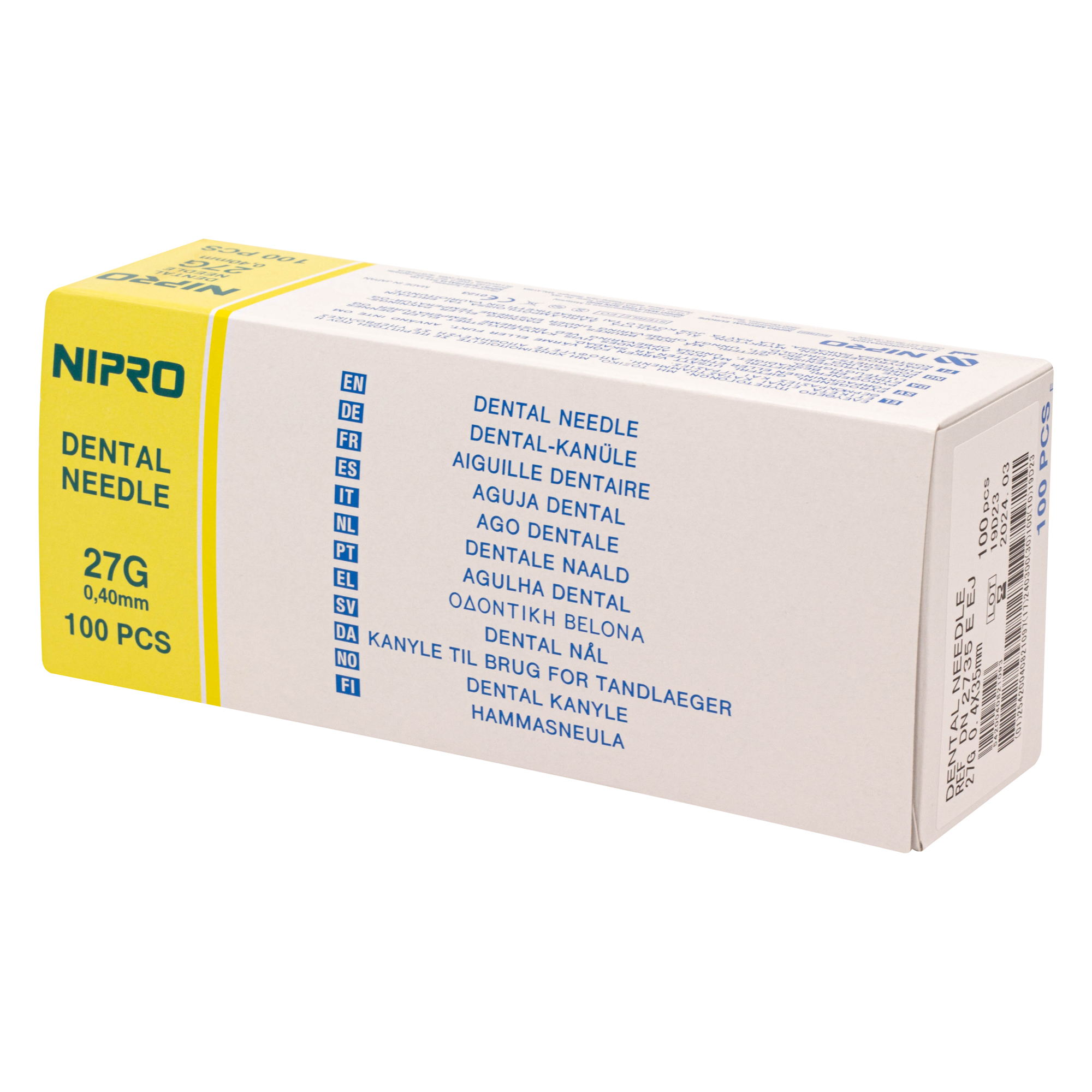 Иглы карпульные Nipro 27g*30мм (0,4*30). Иглы карпульные Nipro 30g 0,3мм х 27мм. Иглы дентальные Nipro 27g*41 мм 100 шт Nipro Corp (Япония). Игла карпульная 27 g х 35 мм,100 шт, Nipro Корея.