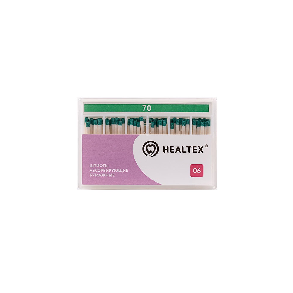 Штифты бумажные Healtex конусность 06 размер 70 100шт PMM 70/6