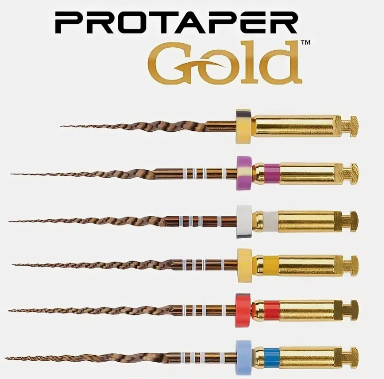 ПроТейпер голд машин./ProTaper Gold Saping files 31мм. S1  6шт. Maillefer A0410231G0103