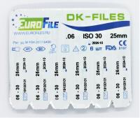 DK-Files 25 мм 04-25 машин. никель-титан 6 шт Eurofile