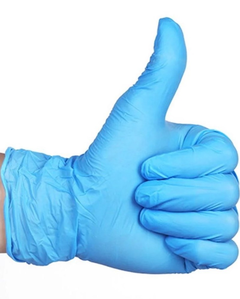 Перчатки нестер. нитрил неопудр. текстурир. на пальцах сиреневые "Benovy" (50 пар) р-р M 