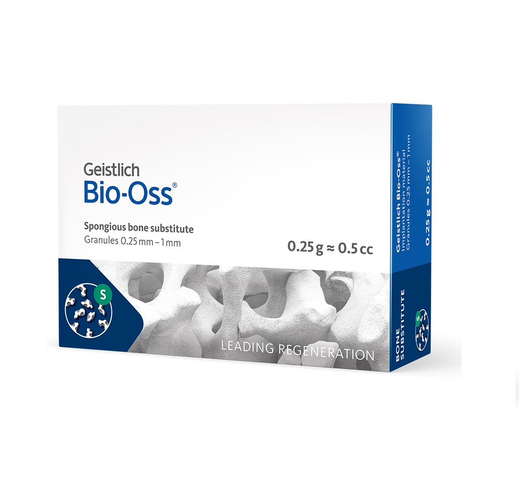 Bio-Oss 0,25 г, гранулы 0,25-1 мм, размер S, натуральный костнозамещающий материал, арт: 30641.2