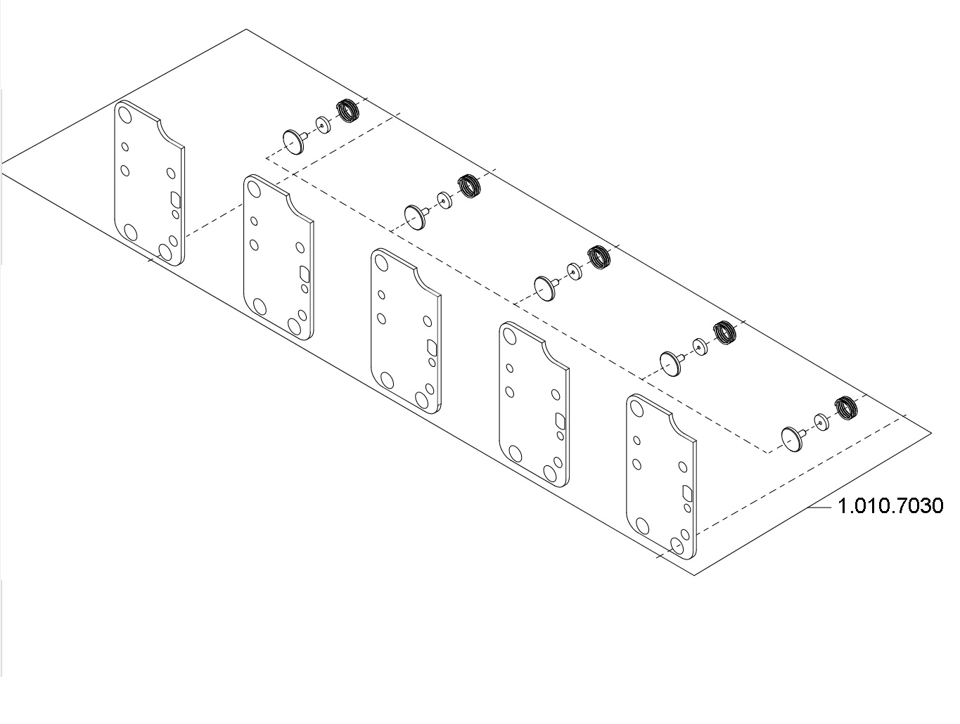 SET-Dentist element 1058/1078/1080 - сет для обслуживания распределительной гребенки 1.010.7030