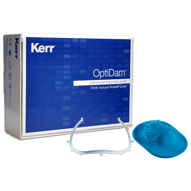 ОптиДам Антериор / OptiDam™ Anterior Kit стартовый для фронтальных зубов 10 шт. + рамка 5203 Kerr