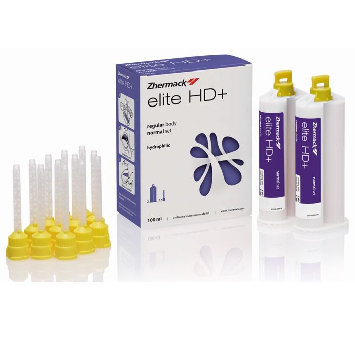 Слепочная масса Элит эйч ди / Elite HD+ Regular Body Normal Set 2 х 50 мл + 12 канюль C203020