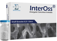 Губчатые гранулы для костной пластики InterOss, флакон, 0,25-1,0 мм, 2,0 г/4,32 куб. IOSG200