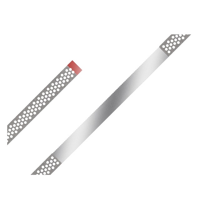 Полоски алмазные с зубчиками FS3-FXP (10 шт) перфорированные 3.75 mm, красные NTI