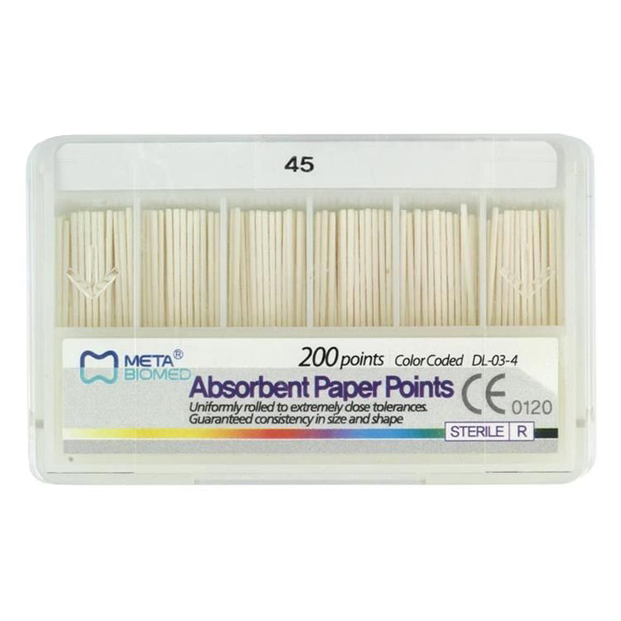 Штифты бумажные № 45 (200 шт) Meta