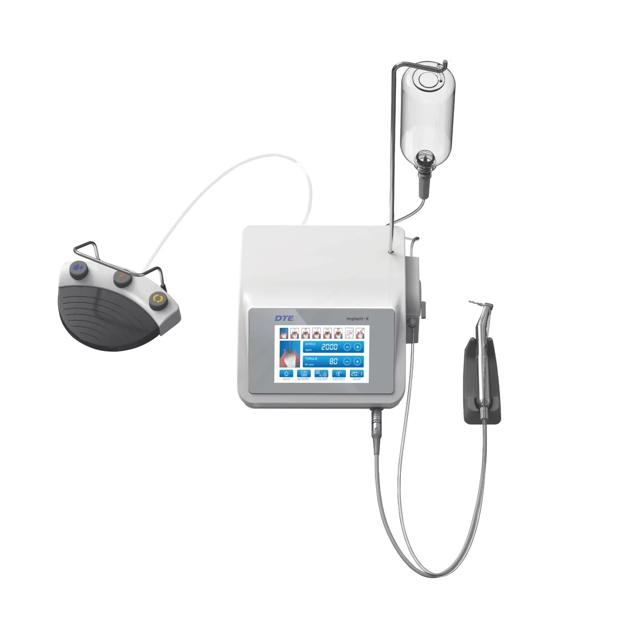 Физиодиспенсер Implant-X в комплекте с LED наконечником 997-094 DTE