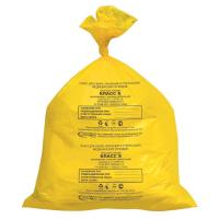 Пакет для сбора и хранения мед. отходов класс Б желтый 500x600мм (100 шт.)