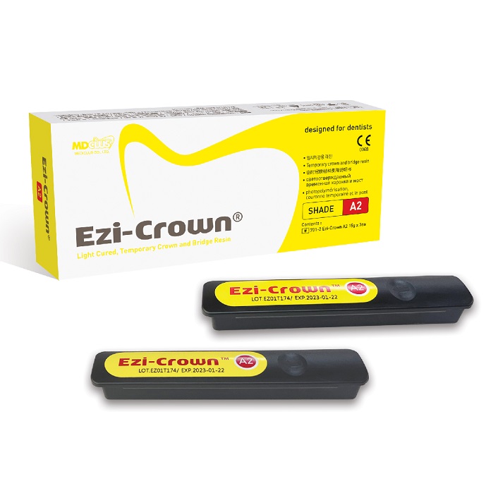 Ezi-Crown / Изи-Краун - композитный материал для временных конструкци А2 (2 шт.*15 г) 703-2 MEDICLUS