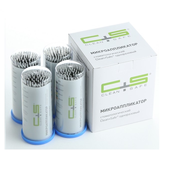 Микроаппликаторы Clean+Safe X-Slim черные 100 шт. M6500XS CS