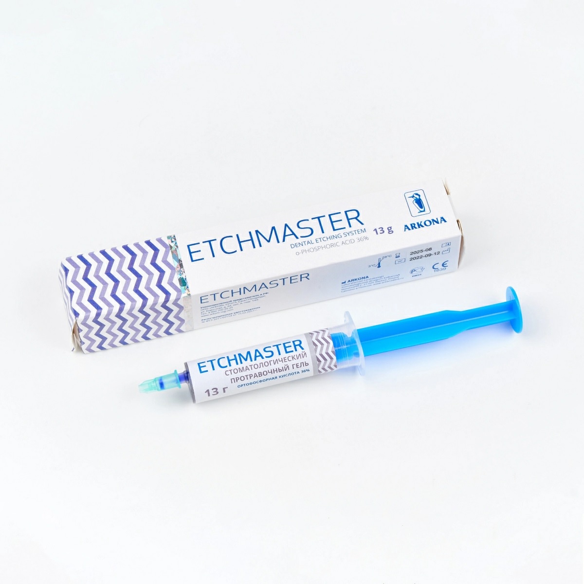 Etchmaster 36% с серебром — протравочный гель, шприц 13 гр. ARKONA