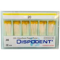 Штифты бумажные конус 06 №20 (100 шт) Dispodent