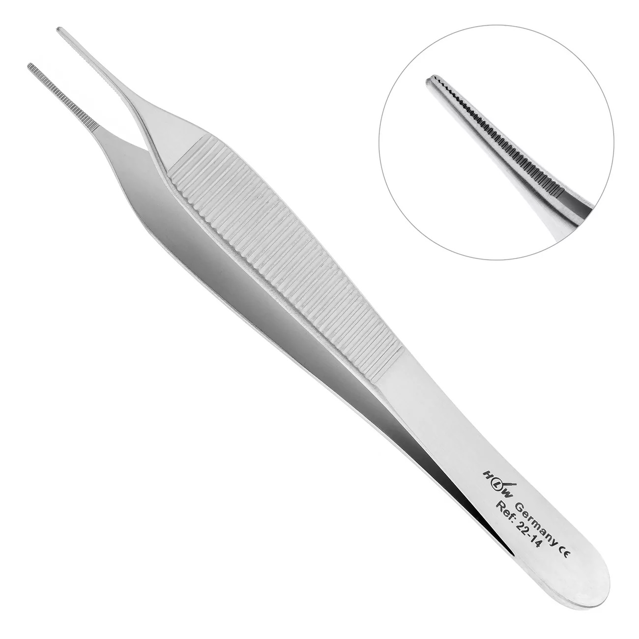 Пинцет анатомический Adson 12,0 см 22-14