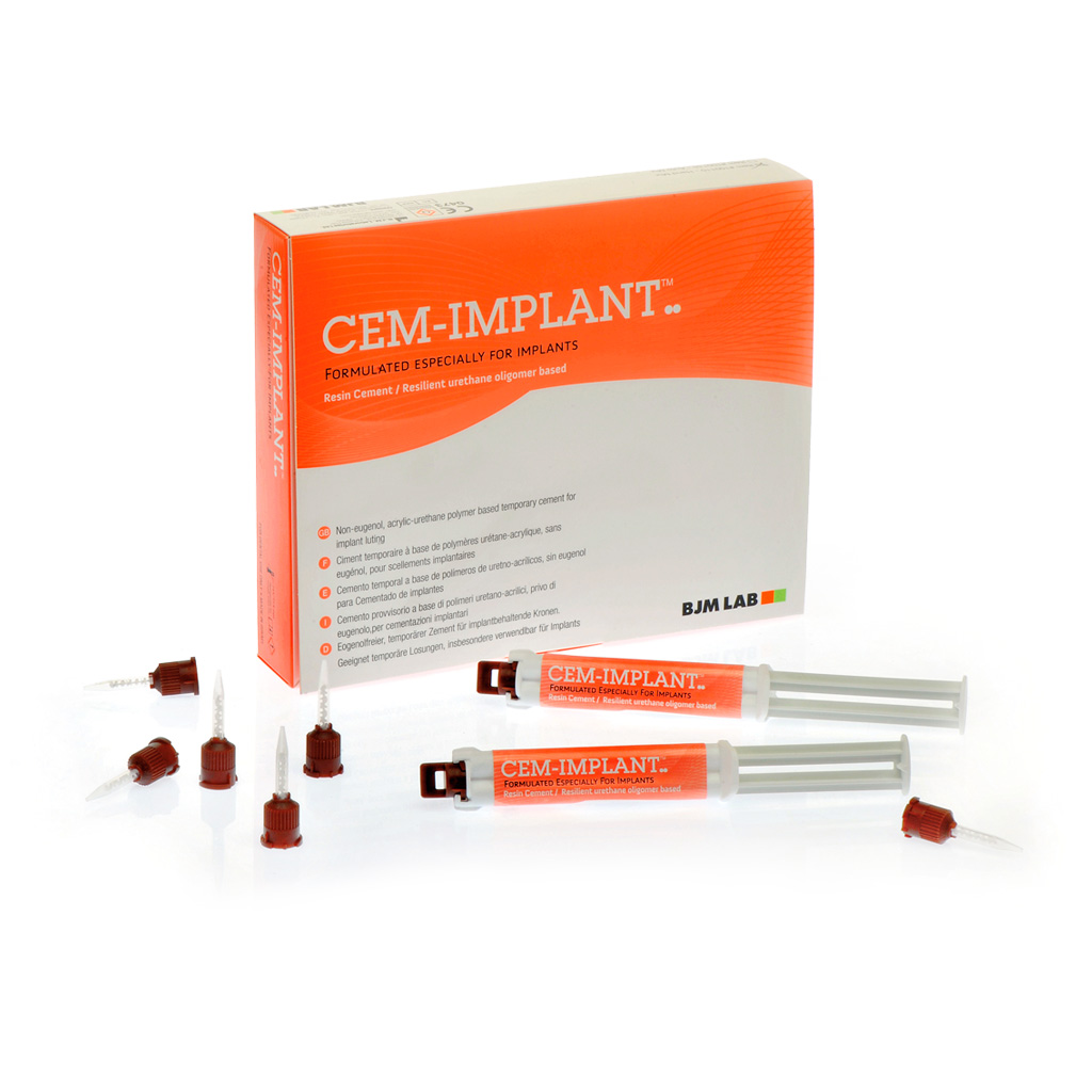 Цемент композитный Cem - Implant Auto Mix, в наборе: 2 двойных шприца х 5 мл + 20 смесит. кан.100115