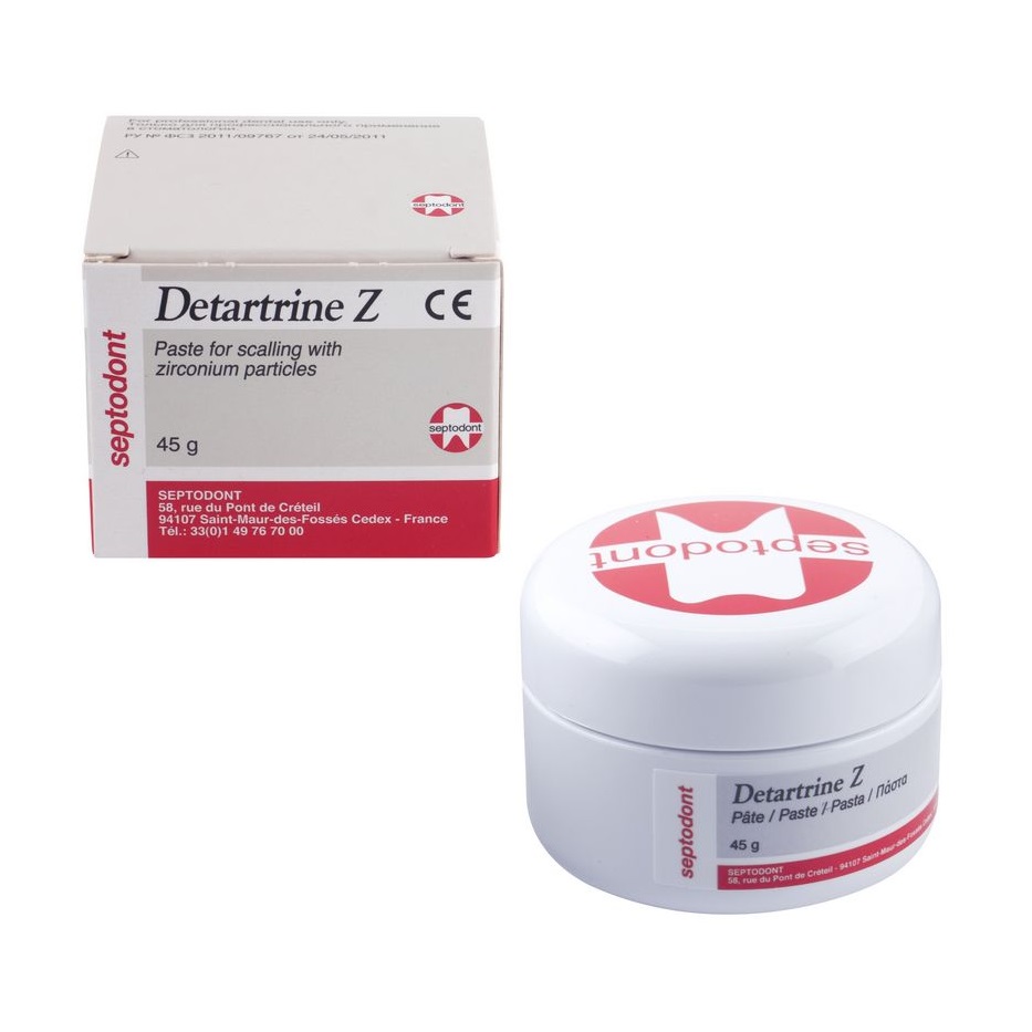 Детартрин Z / Detartrine Z 45 гр. паста для удаления зубных отложений с цирконием DS033 Septodont