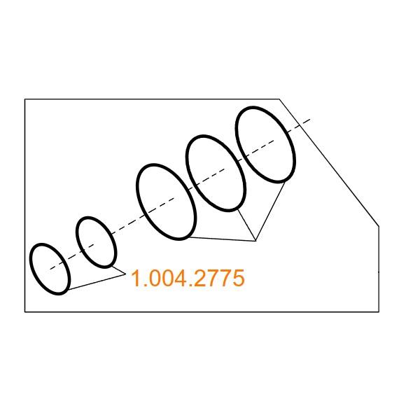 1.004.2775 O-RING - уплотнительное кольцо 3,8 х 1,1 для переходника MULTIflex KaVo