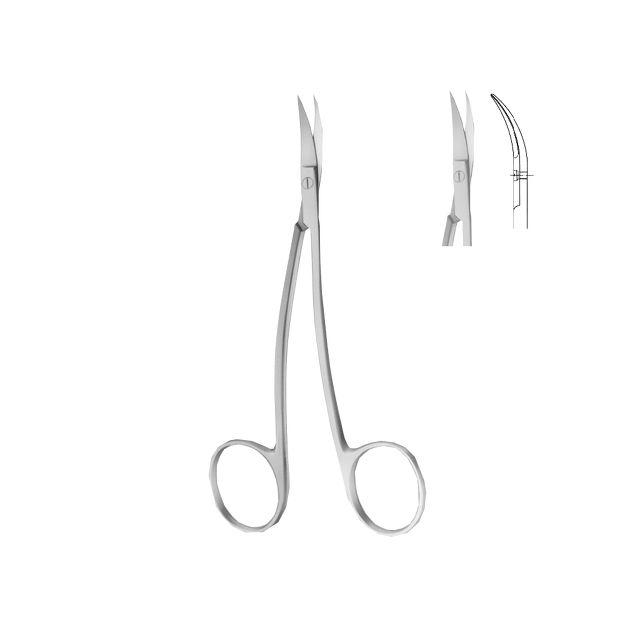 Ножницы препоравальный изогнутые длина 110 мм LA GRANDE BC154R