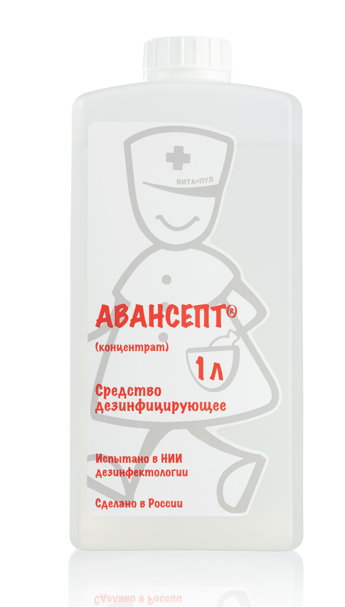 ЧЗ Дез. двухкомпонентное компонент 1 "Авансепт Дент" 1 литр