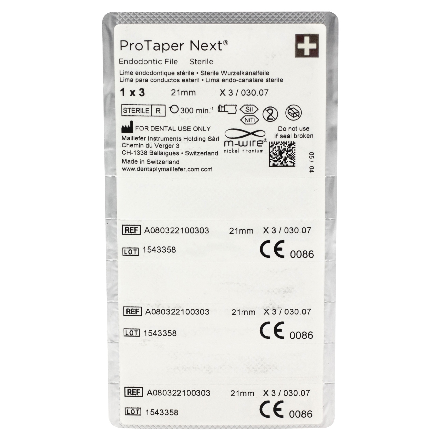 ПроТейпер Некст/Pro Taper NEXT 21 мм Х3 (синий) A080322100303