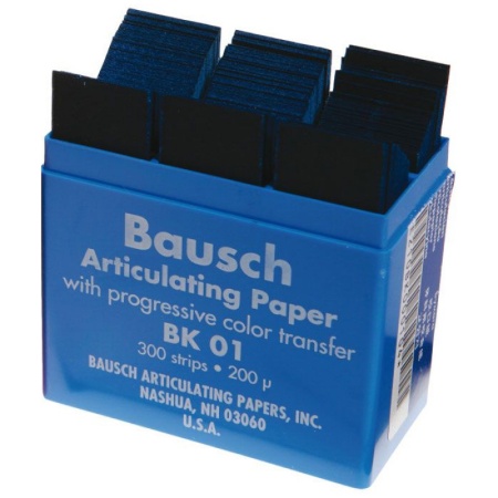 Артикуляционная бумага 300 листов, 200мкм синяя в пласт.кассете ВК01