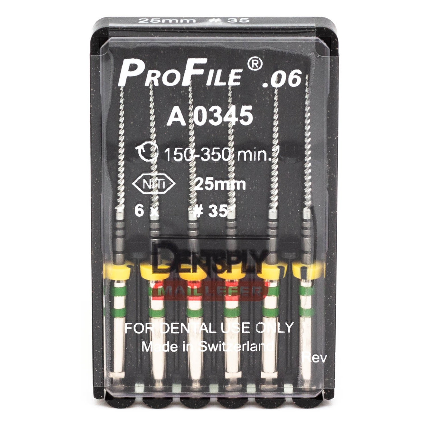 Профайл/Profile 06 35/25 мм 6 шт Maillefer A034522503512