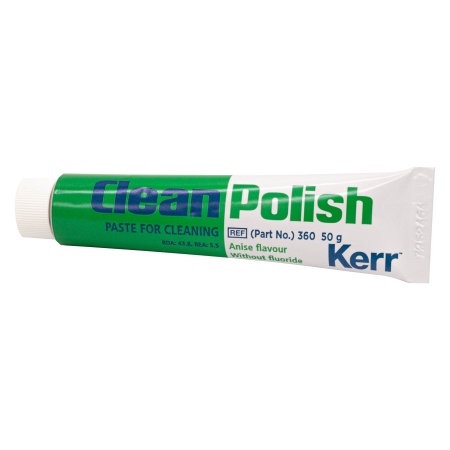 Паста Clean Polish для чистки и полировки зубов (зел.), туба 50 гр. 360