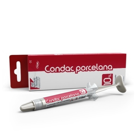 Condac Porcelana (плавиковая кислота 10%) гель в шприце 2.5 мл.