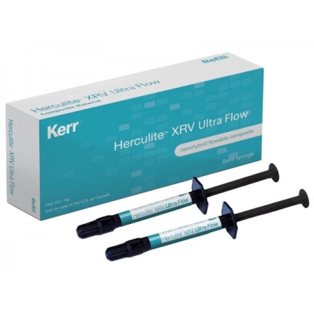 Herculite XRV Ultra Flow А2 в составе:шприц 2 шт,насадки для шприца 20 шт, инструкция 35408