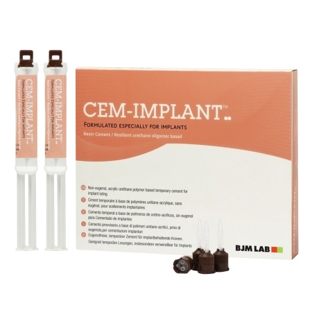 Цемент композитный Cem - Implant Hand mix, в наборе: 1шпр*10 мл база+ 1 *10мл катализатор 100110