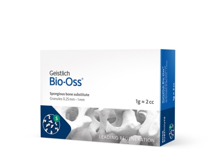Bio-Oss 1,0 г, гранулы 0,25-1 мм, размер S, натуральный костнозамещающий материал, арт: 500302